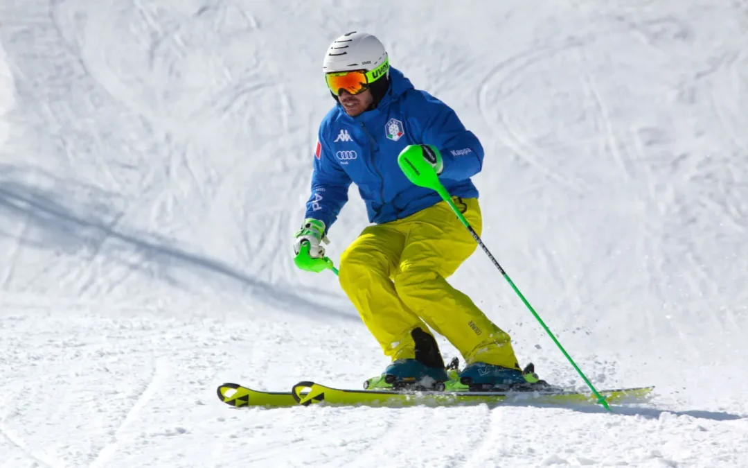 Ski flexed transition italian instructor
