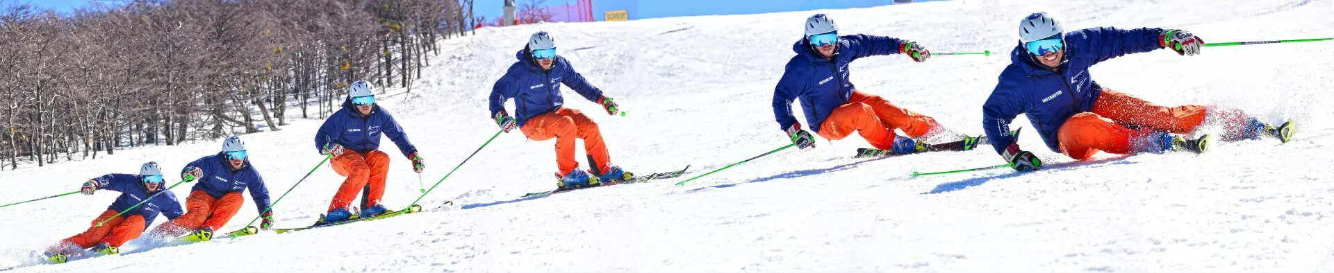 Ski Turn Action Photo Sequence