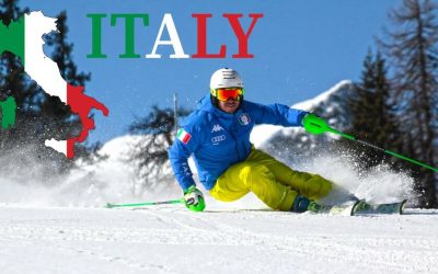 Esquiando en Italia