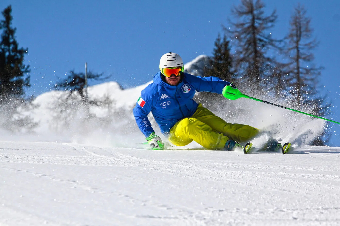 Fede Wenzel Slalom turns Marilleva Trentino